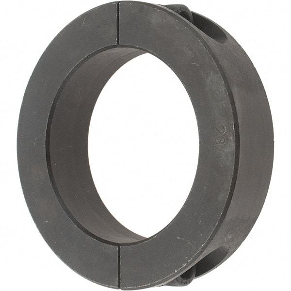 Value Collection - 2-3/16" Bore, Steel, Two Piece Shaft Collar - 3-1/4" Outside Diam, 3/4" Wide - Americas Industrial Supply