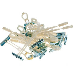 Value Collection - 3/16" Diam, 4" Long, 2-1/2" Thick, Strap Toggle Drywall & Hollow Wall Anchor - Plastic, Use with Drywall - Americas Industrial Supply