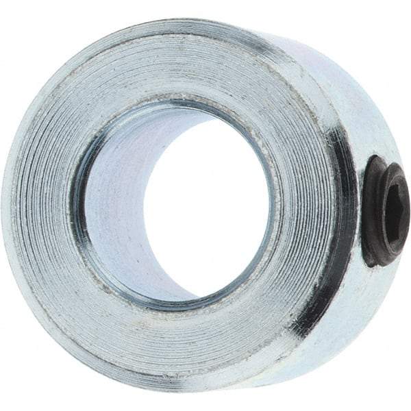 Value Collection - 5/16" Bore, Steel, Set Screw Shaft Collar - 5/8" Outside Diam, 5/16" Wide - Americas Industrial Supply