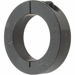 Value Collection - 1-1/2" Bore, Steel, One Piece Clamp Collar - 2-3/8" Outside Diam, 9/16" Wide - Americas Industrial Supply