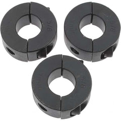 Value Collection - 5/8" Bore, Steel, Two Piece Shaft Collar - 1-5/16" Outside Diam, 7/16" Wide - Americas Industrial Supply