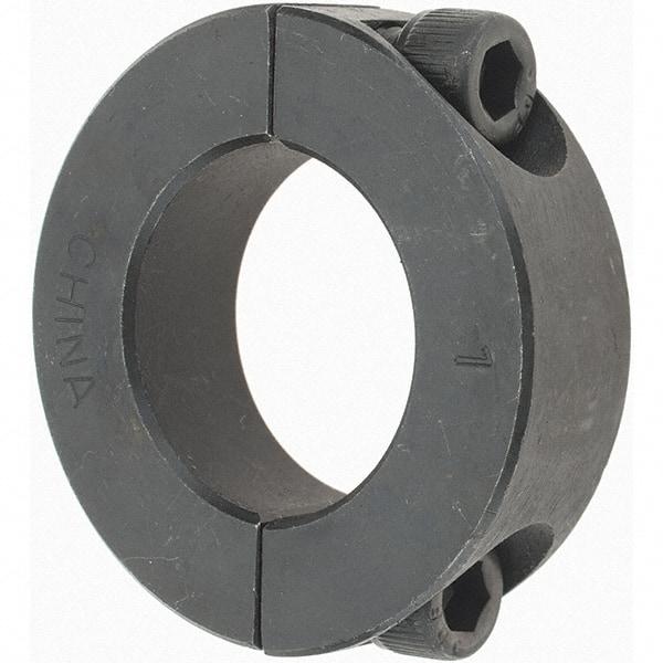 Value Collection - 1" Bore, Steel, Two Piece Shaft Collar - 1-3/4" Outside Diam, 1/2" Wide - Americas Industrial Supply