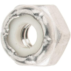 Value Collection - #10-24 UNC 316 Hex Lock Nut with Nylon Insert - 1/4" High - Americas Industrial Supply