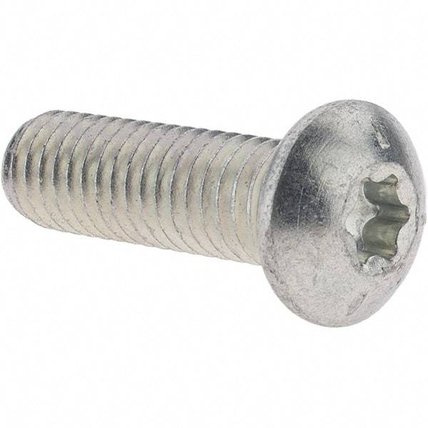 Value Collection - 3/8-16 UNC, 1-1/4" Length Under Head Slotted Drive Machine Screw - Truss Head, Grade J82 Steel, Zinc-Plated Finish, Without Washer - Americas Industrial Supply