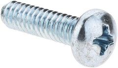 Value Collection - #10-24 UNC, 3/4" Length Under Head Phillips Drive Machine Screw - Pan Head, Grade 2 Steel, Zinc-Plated Finish, Without Washer - Americas Industrial Supply