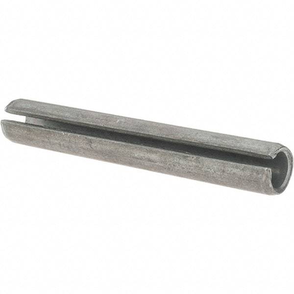Value Collection - 7/16" Diam x 3" Long Slotted Spring Pin - Grade 1070-1090 Alloy Steel, Black Oxide Finish - Americas Industrial Supply