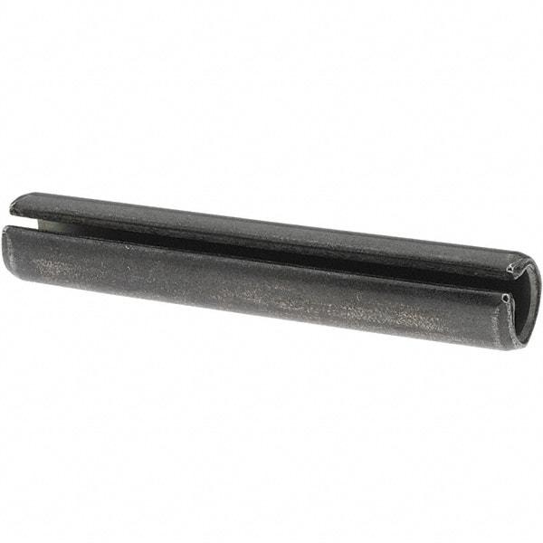 Value Collection - 1/2" Diam x 3" Long Slotted Spring Pin - Grade 1070-1090 Alloy Steel, Black Oxide Finish - Americas Industrial Supply
