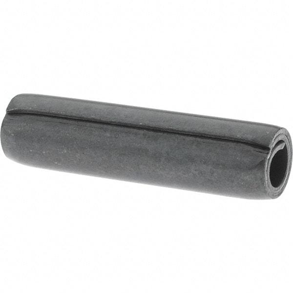 Value Collection - 5/16" Diam x 1-1/4" Long Coiled Spring Pin - Grade 1070-1090 Alloy Steel, Black Oxide Finish - Americas Industrial Supply