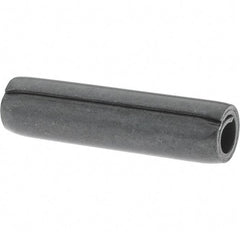 Value Collection - 5/16" Diam x 1-1/4" Long Coiled Spring Pin - Grade 1070-1090 Alloy Steel, Black Oxide Finish - Americas Industrial Supply