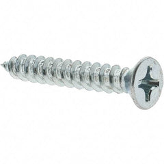 Value Collection - #12 Flat Head Phillips Sheet Metal Screw - Steel, 1-1/2" OAL, Grade 2 - Americas Industrial Supply