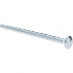 Value Collection - 5/16-18 UNC 6" Length Under Head, Standard Square Neck, Carriage Bolt - Grade 5 Steel, Zinc-Plated Finish - Americas Industrial Supply