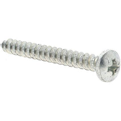 Value Collection - #10 Pan Head Phillips Sheet Metal Screw - Steel, 1-3/4" Length Under Head, Grade 2 - Americas Industrial Supply