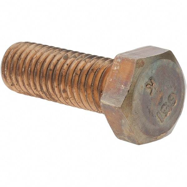 Value Collection - 1/2-13 UNC, 1-1/2" Length Under Head Hex Head Cap Screw - Silicon Bronze, 3/4" Hex - Americas Industrial Supply