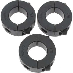 Value Collection - 7/8" Bore, Steel, Two Piece Shaft Collar - 1-5/8" Outside Diam, 1/2" Wide - Americas Industrial Supply