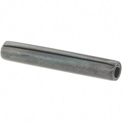 Value Collection - 5/32" Diam x 1" Long Coiled Spring Pin - Grade 1070-1090 Alloy Steel, Black Oxide Finish - Americas Industrial Supply