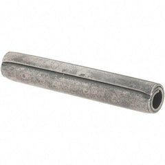 Value Collection - 7/32" Diam x 1-3/8" Long Coiled Spring Pin - Grade 1070-1090 Alloy Steel, Uncoated - Americas Industrial Supply