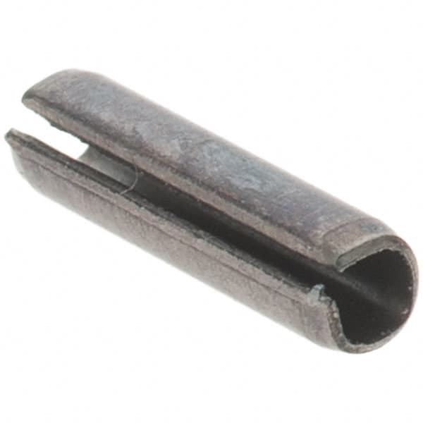 Value Collection - 1/16" Diam x 1/4" Long Slotted Spring Pin - Grade 1070-1090 Alloy Steel, Black Oxide Finish - Americas Industrial Supply