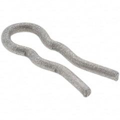 Value Collection - 3/32" Groove, 23/64" Long, Plain Spring Steel Hair Pin Clip - 1/16" Clip Diam, 0.026" Shaft Diam, Grade 2 - Americas Industrial Supply