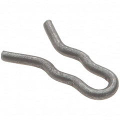Value Collection - 5/64" Groove, 9/32" Long, Plain Spring Steel Hair Pin Clip - 1/16" Clip Diam, 0.026" Shaft Diam, Grade 2 - Americas Industrial Supply