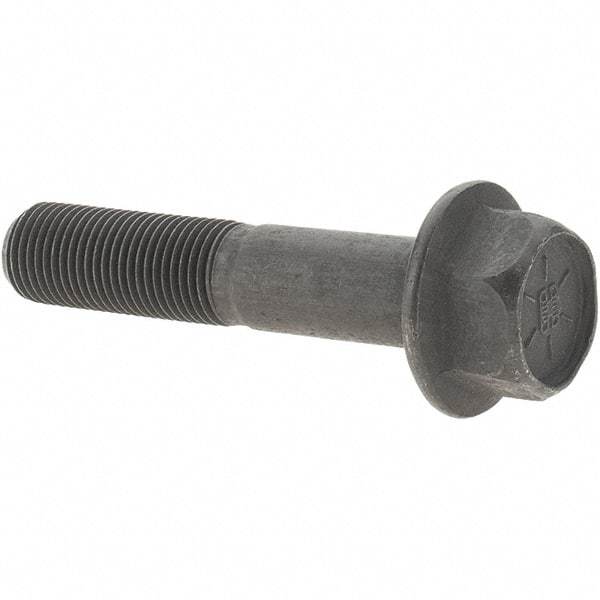 Value Collection - 1/2-20 UNF, 2-1/2" Length Under Head, Hex Drive Flange Bolt - 1-1/4" Thread Length, Grade 8 Alloy Steel, Smooth Flange, Uncoated - Americas Industrial Supply