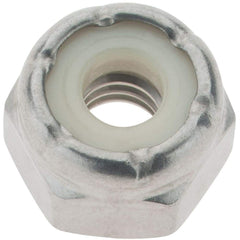 Value Collection - #12-24 UNC 18-8 Hex Lock Nut with Nylon Insert - 9/32" High - Americas Industrial Supply