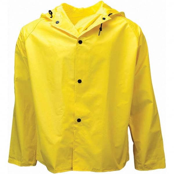 Neese - Size L Yellow Rain & Flame Resistant/Retardant Rain Jacket - Americas Industrial Supply