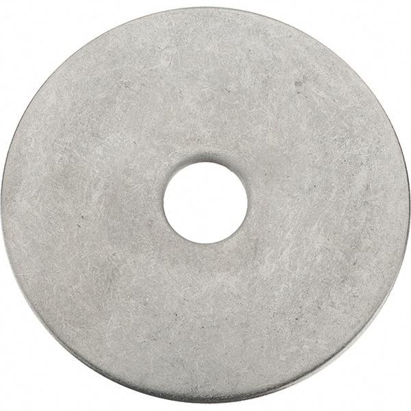 Value Collection - 3/8" Screw, Grade 18-8 Stainless Steel Fender Flat Washer - 25/64" ID x 2" OD - Americas Industrial Supply