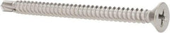 Value Collection - #10, Flat Head, Phillips Drive, 2-1/2" OAL, #3 Point, Self Drilling Screw - Grade 410 Stainless Steel - Americas Industrial Supply