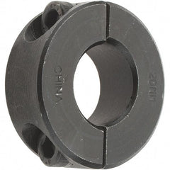 Value Collection - 20mm Bore, Steel, Two Piece Shaft Collar - 1-5/8" Outside Diam - Americas Industrial Supply