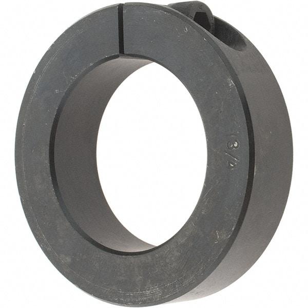 Value Collection - 1-3/4" Bore, Steel, One Piece Clamp Collar - 2-3/4" Outside Diam, 11/16" Wide - Americas Industrial Supply