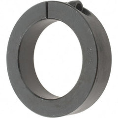 Value Collection - 2-5/16" Bore, Steel, One Piece One Piece Split Shaft Collar - 3-1/2" Outside Diam, 3/4" Wide - Americas Industrial Supply