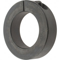 Value Collection - 1-11/16" Bore, Steel, One Piece One Piece Split Shaft Collar - 2-3/4" Outside Diam, 11/16" Wide - Americas Industrial Supply