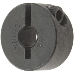 Value Collection - 3/16" Bore, Steel, One Piece Clamp Collar - 11/16" Outside Diam, 5/16" Wide - Americas Industrial Supply