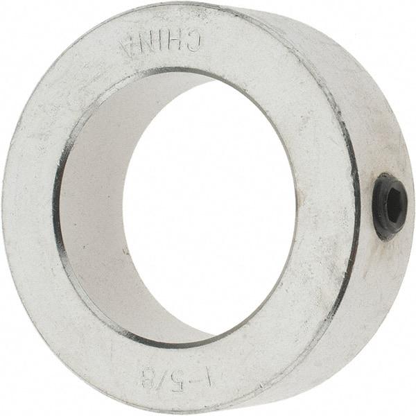 Value Collection - 1-5/8" Bore, Steel, Set Screw Shaft Collar - 2-1/2" Outside Diam, 13/16" Wide - Americas Industrial Supply