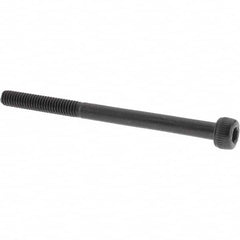 Value Collection - M4x0.70 Metric Coarse Hex Socket Drive, Socket Cap Screw - Grade 12.9 Alloy Steel, Black Oxide Finish, Partially Threaded, 55mm Length Under Head - Americas Industrial Supply