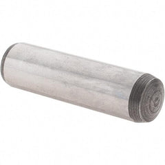 Value Collection - 10mm Diam x 36mm Pin Length Alloy Steel Dowel Pin - 1 Rounded & 1 Threaded End - Americas Industrial Supply