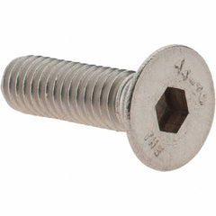 Value Collection - M6x1.00 Metric Coarse Hex Socket Drive, 90° Flat Screw - Grade 316 & Austenitic A4 Stainless Steel, Partially Threaded, 20mm OAL - Americas Industrial Supply