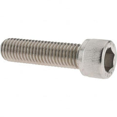 Value Collection - M12x1.75 Metric Coarse Hex Socket Drive, Socket Cap Screw - Grade 316 & Austenitic A4 Stainless Steel, Uncoated, Partially Threaded, 45mm Length Under Head - Americas Industrial Supply