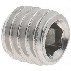 Value Collection - M5x0.80 Metric Coarse, 5mm OAL, Cup Point Set Screw - Grade 18-8 & Austenitic A2 Stainless Steel, 2.5mm Key - Americas Industrial Supply