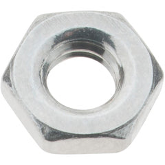 Value Collection - M4x0.70 Metric Coarse Stainless Steel Right Hand Hex Jam Nut - 7mm Across Flats, 2.2mm High, Uncoated - Americas Industrial Supply