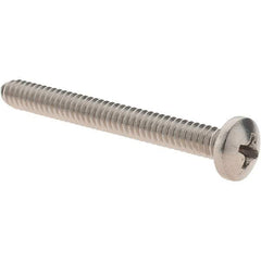 Value Collection - #10-24 UNC, 1-3/4" Length Under Head Phillips Drive Machine Screw - Pan Head, Grade 18-8 Stainless Steel, Uncoated, Without Washer - Americas Industrial Supply