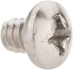 Value Collection - #6-32 UNC, 3/16" Length Under Head Phillips Drive Machine Screw - Pan Head, Grade 18-8 Stainless Steel, Uncoated, Without Washer - Americas Industrial Supply