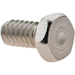 Value Collection - #10-24 UNC, 3/8" Length Under Head Hex Drive Machine Screw - Hex Head, Grade 18-8 Stainless Steel, Uncoated, Without Washer - Americas Industrial Supply
