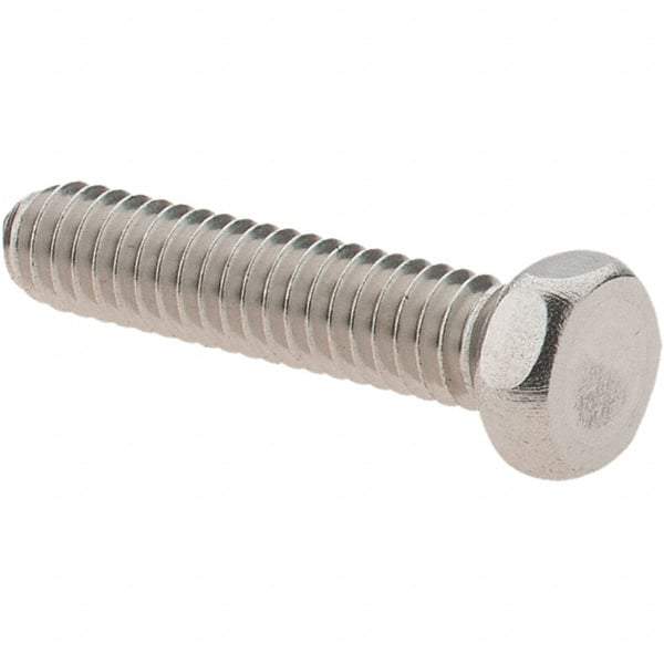Value Collection - #8-32 UNC, 3/4" Length Under Head Hex Drive Machine Screw - Hex Head, Grade 18-8 Stainless Steel, Uncoated, Without Washer - Americas Industrial Supply