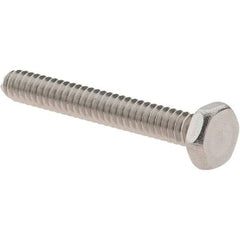 Value Collection - #6-32 UNC, 1" Length Under Head Hex Drive Machine Screw - Hex Head, Grade 18-8 Stainless Steel, Uncoated, Without Washer - Americas Industrial Supply