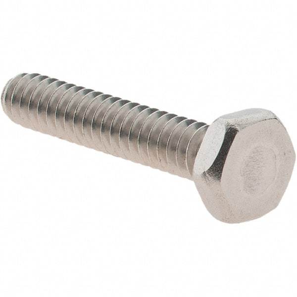Value Collection - #6-32 UNC, 3/4" Length Under Head Hex Drive Machine Screw - Hex Head, Grade 18-8 Stainless Steel, Uncoated, Without Washer - Americas Industrial Supply