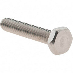Value Collection - #6-32 UNC, 3/4" Length Under Head Hex Drive Machine Screw - Hex Head, Grade 18-8 Stainless Steel, Uncoated, Without Washer - Americas Industrial Supply