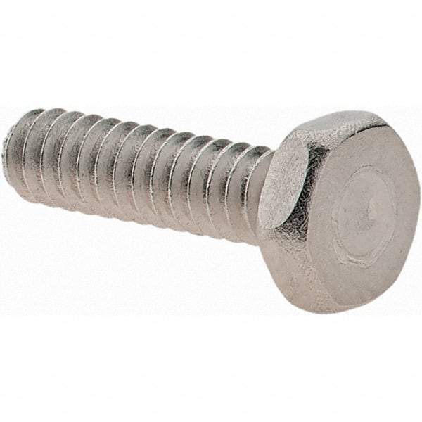 Value Collection - #6-32 UNC, 1/2" Length Under Head Hex Drive Machine Screw - Hex Head, Grade 18-8 Stainless Steel, Uncoated, Without Washer - Americas Industrial Supply
