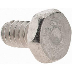 Value Collection - #6-32 UNC, 1/4" Length Under Head Hex Drive Machine Screw - Hex Head, Grade 18-8 Stainless Steel, Uncoated, Without Washer - Americas Industrial Supply