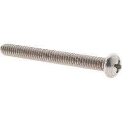 Value Collection - #10-24 UNC, 2" Length Under Head Phillips Drive Machine Screw - Round Head, Grade 18-8 Stainless Steel, Uncoated, Without Washer - Americas Industrial Supply
